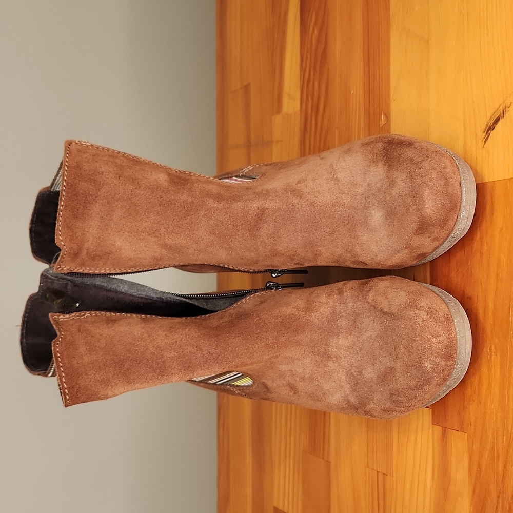 EUC Eric Michael Wedge Heel boots